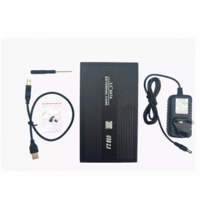 External Hard Disk Case USB 2.0 to SATA for 3.5 inch HDD External Enclosure